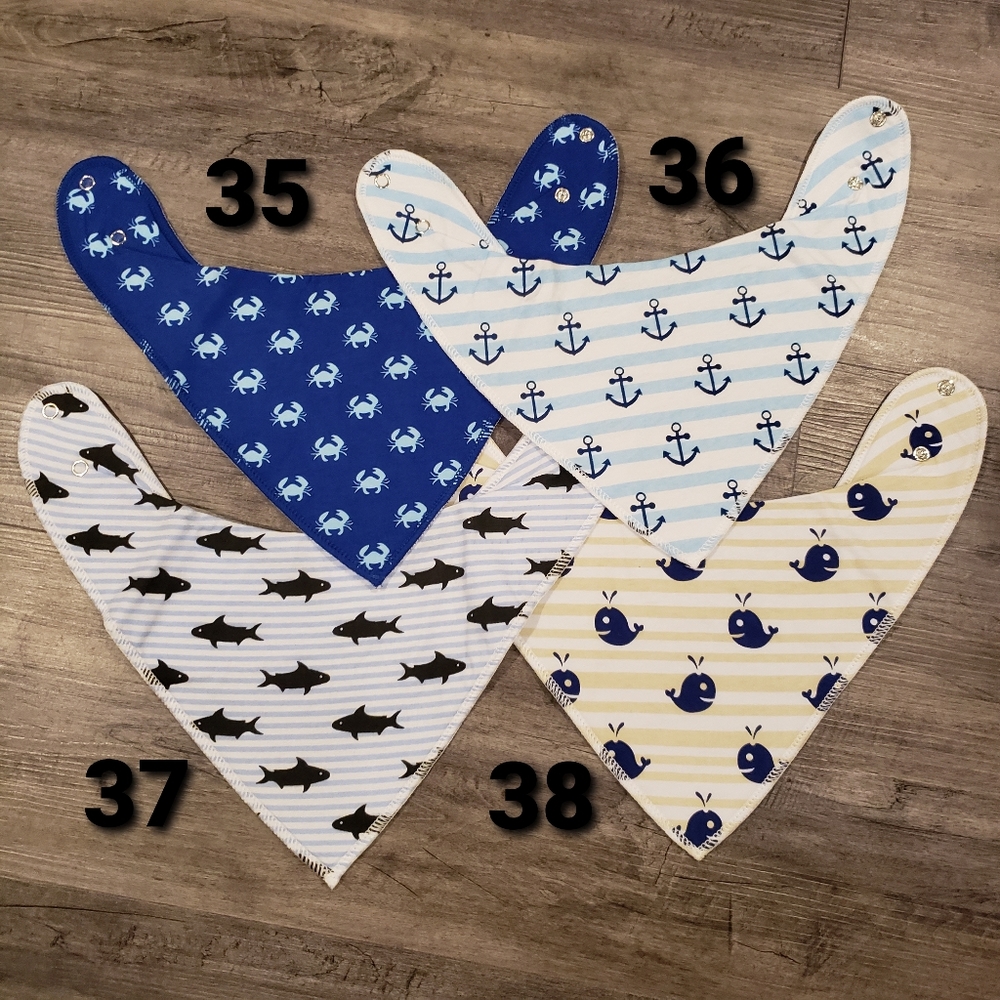 Baby Bandana Bibs, 4 for $20.00